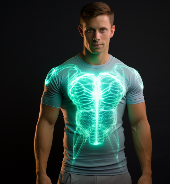 VR muscle tshirt