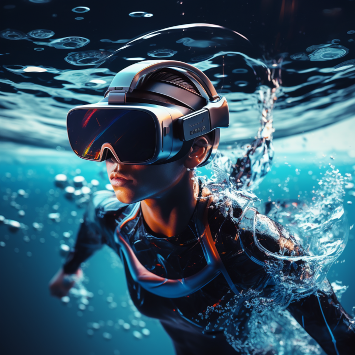 VR swimming