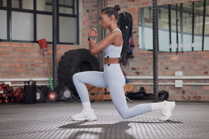 Woman lunging