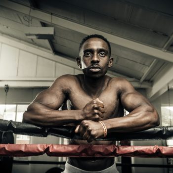 Man in a boxing ring