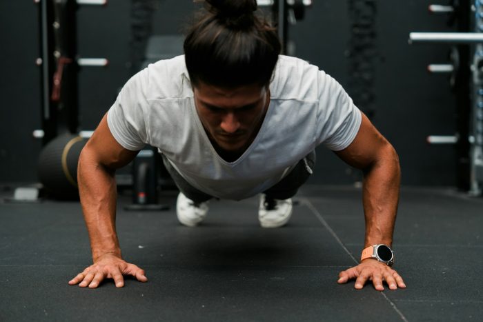 Man doing press ups