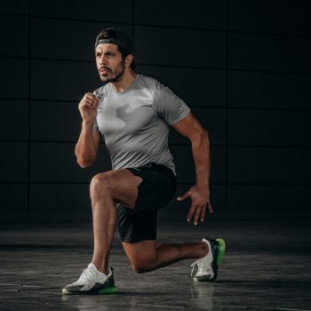 Man doing a squat jump