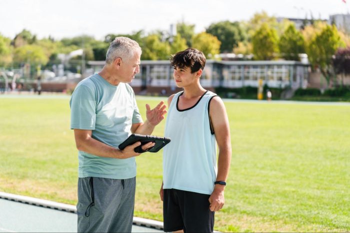 Person being coached