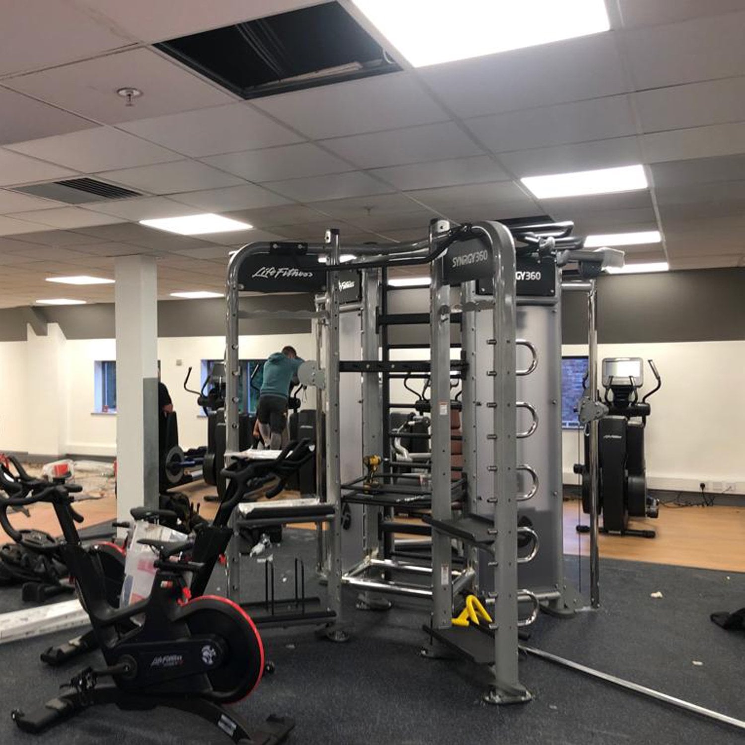FitKit UK Marriott Worsley Gym Installation on behalf of Life Fitness