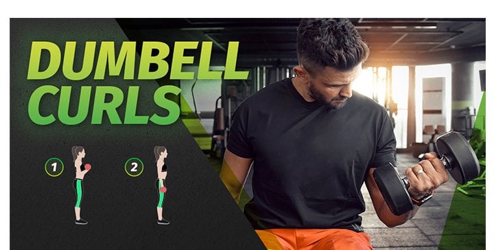 Dumbbell curls 