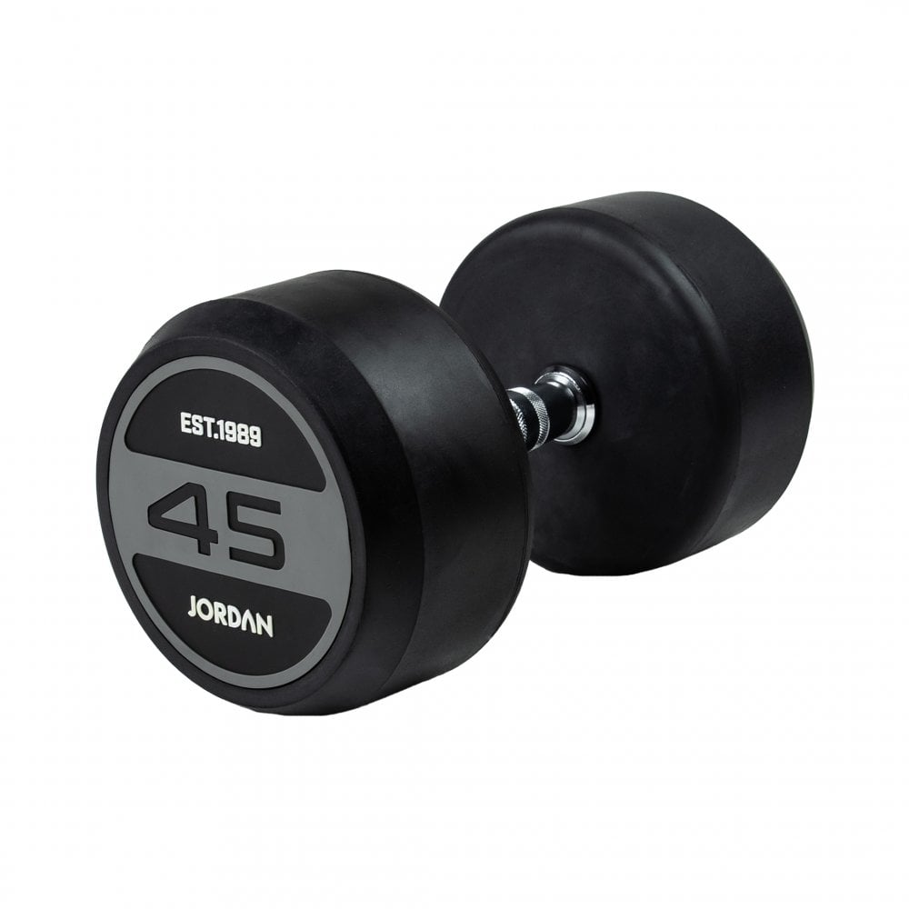 Jordan Red 45Kg Rubber Dumbbells (Pair) - Image 3