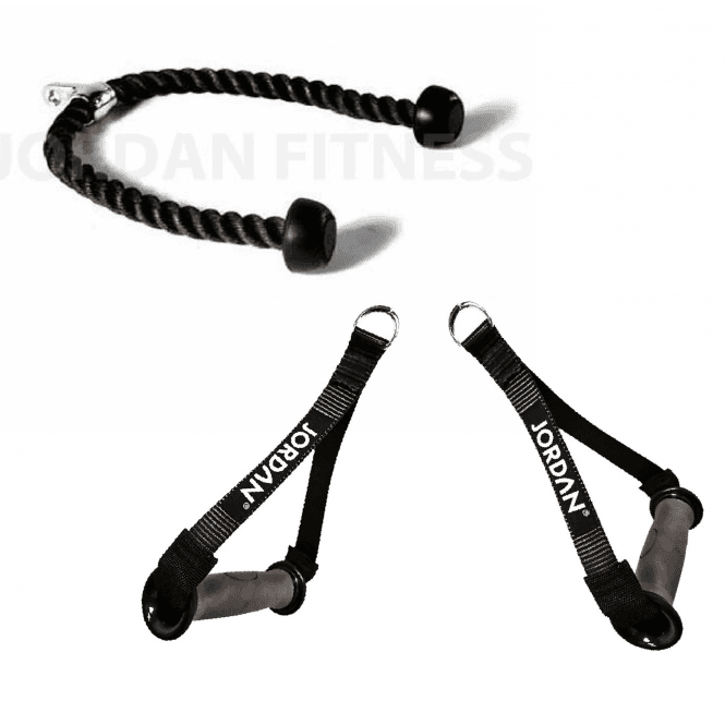 Jordan Fitness Stirrup Handles and Tricep Rope for DAP