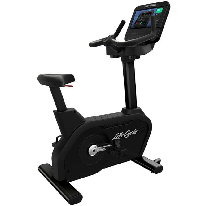 Life Fitness Integrity Series D Upright Bike with Discover SE3HD Console Black Onyx