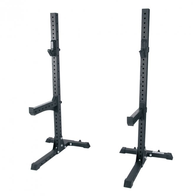 Jordan Fitness Helix Squat Rack with J Hooks and Spot Arms