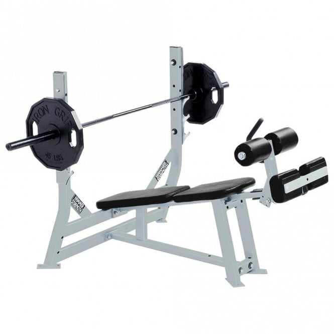 Hammer Strength Olympic Decline Bench with Weight Storage