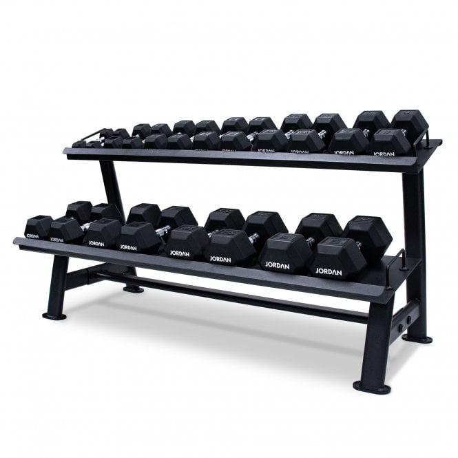 Jordan Fitness Horizontal HEX Dumbbell Racks