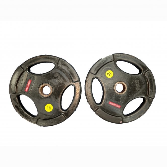Escape Fitness Tri Grip Olympic Rubber Weight Plates - Pair