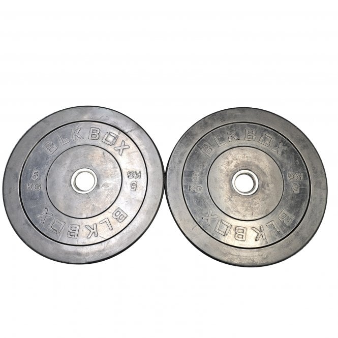 BLK BOX Black Rubber Bumper Plates - Pair