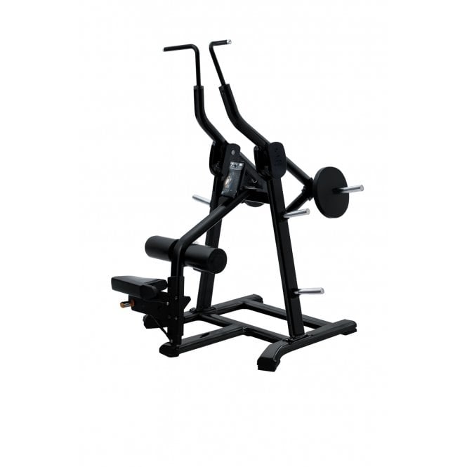 Precor Discovery Plate Loaded Lat Pulldown Gloss Black