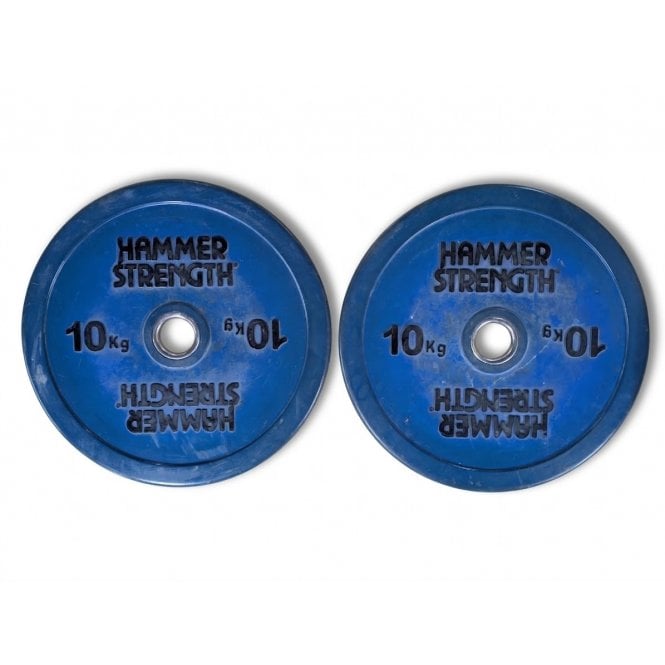Hammer Strength Classic Coloured Rubber Bumper Plates - Pair