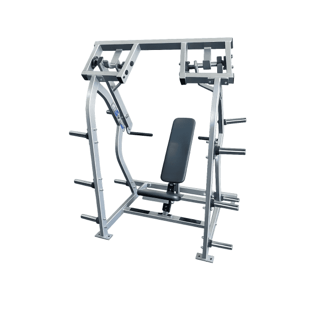 Hammer Strength Plate Loaded Iso-Lateral Shoulder Press Silver