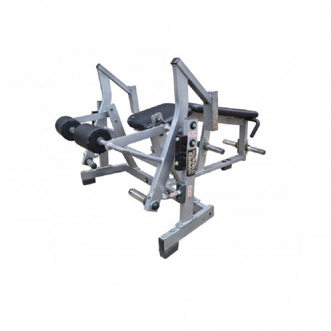 Hammer Strength Plate Loaded Iso-Lateral Lying Leg Curl Silver