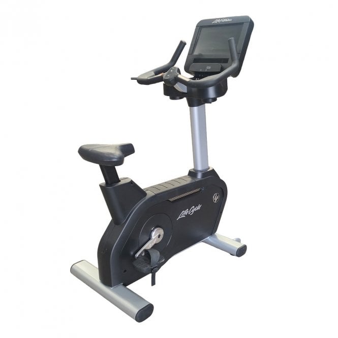 Life Fitness  Integrity Series D Upright Bike with Discover SE3HD Console - Artic Silver