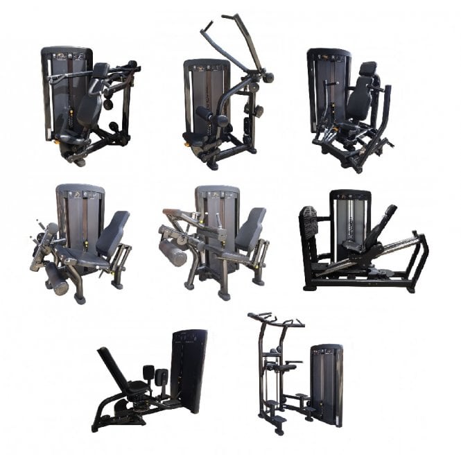 Life Fitness Insignia 8 Piece Strength Set Black 
