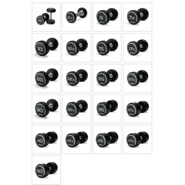 Premium Urethane Dumbbells - Grey