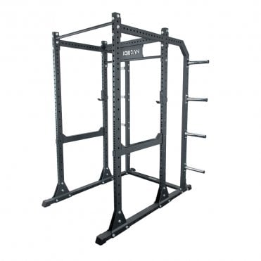 Helix LTR Power Rack with J Hooks, Spot Arms and Storage
