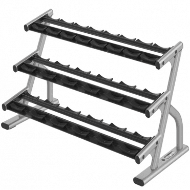 Axiom Series Three-Tier Short Saddle Dumbbell Racks