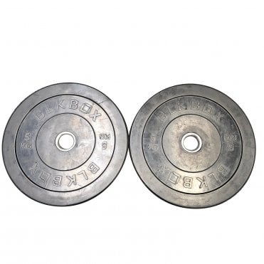 BLK BOX Black Rubber Bumper Plates - Pair