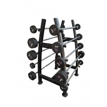 10kg-45kg Jordan Fitness AF Branded Urethane Barbell Set and Rack 