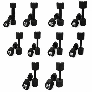 1-10Kg Urethane Anti Roll Dumbbell Set 