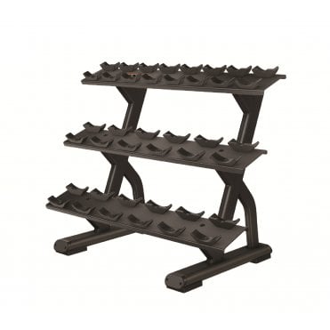 Discovery Series 3 Tier Dumbbell Rack Black