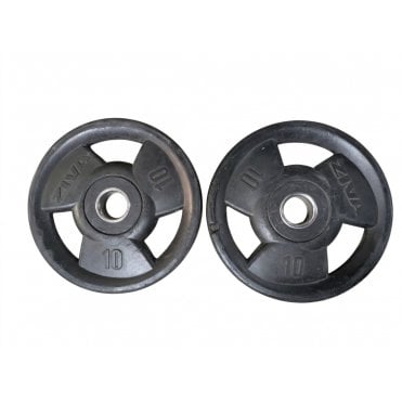 Black Rubber Olympic Weight Plates - Pair