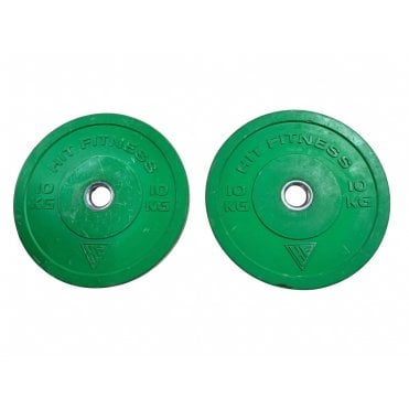 Hit Fitness Coloured Rubber Bumper Weight Plates - Pairs
