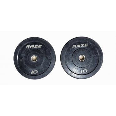 Shadow Series Rubber Black Bumper Plates - Pair