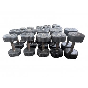 1kg-10kg Ignite Rubber Dumbbell Set