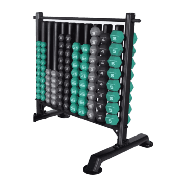 Studio Dumbbell Rack - with 48 pairs of Neo-Hex Dumbbells