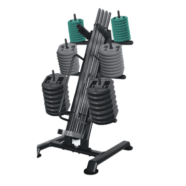 Studio Pump Set Storage Rack with 12 RBX Rubber Pump Sets