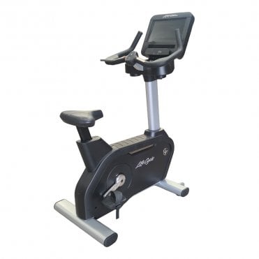 Life Fitness Integrity Series D Upright Bike with Discover SE3HD Console - Artic Silver